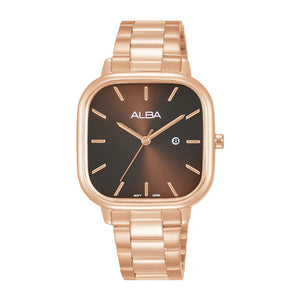 ALBA Cocoa Brown Ladies Watch - AH7BY6X1 - KRISHNA WATCH COMPANY