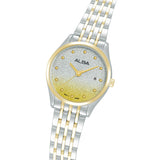 Alba Women Silver & Gold Gradient Shimmer Dial Watch AH7EY6X1 - KRISHNA WATCH COMPANY