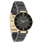 Anne Klein Quartz Analog Black Dial Ceramic Strap Watch for Women NEAK3266BKRGW / NCAK3266BKRG