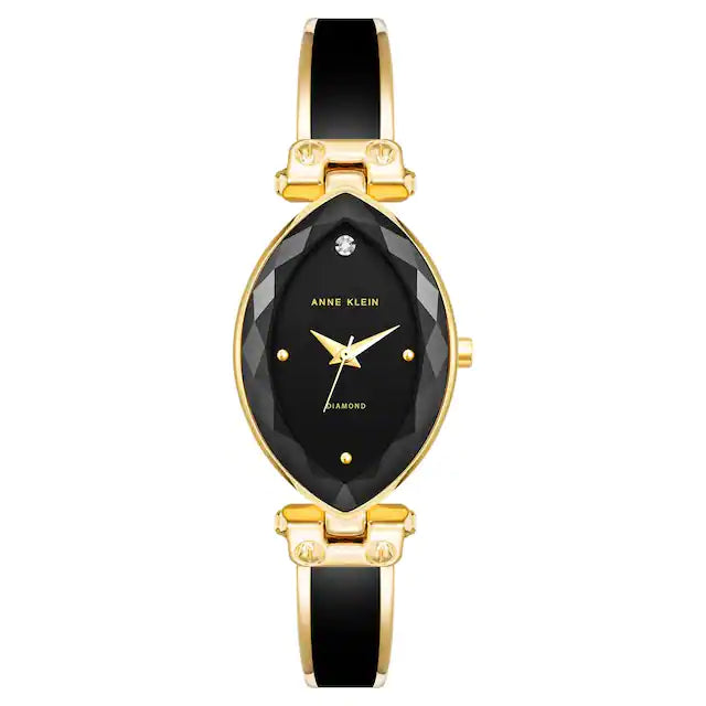 Anne Klein Black Dial Analog Watch for Women - AK4018BKGB