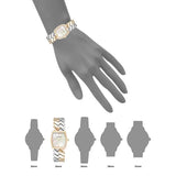 Anne Klein Quartz Analog Mother Of Pearl Dial Metal Strap Watch For Women ak5123mptt