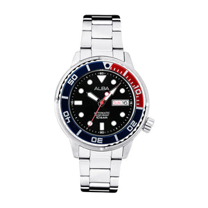 ALBA Mechanical Black Men 43mm Watch Automatic AL4247X1 - KRISHNA WATCH COMPANY