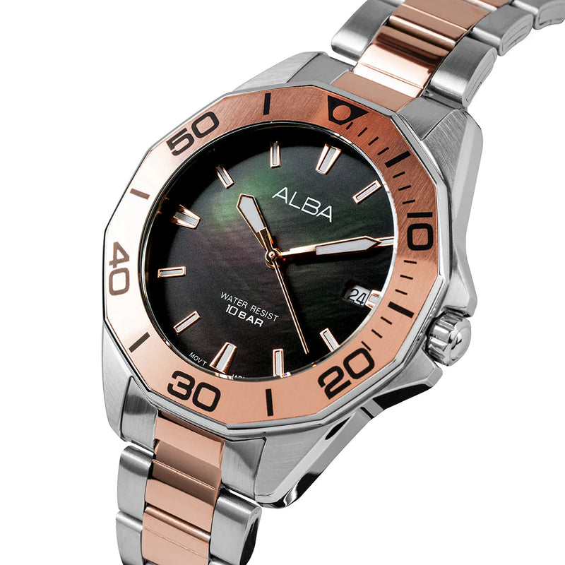 Alba Onyx Black Dial Ladies Watch AG8P19X1