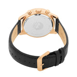 Alba Blue Patterned Dial Chronograph In Leather Strap - AM3960X1