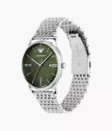 Emporio Armani Three-Hand Date Stainless Steel Watch - AR11644