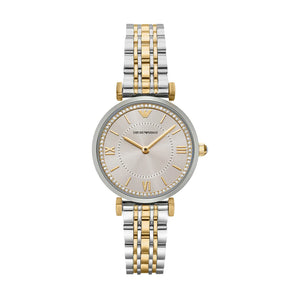 Emporio Armani Two-Tone Stainless Steel Brown Dial Watch - AR11702 - KRISHNA WATCH COMPANY