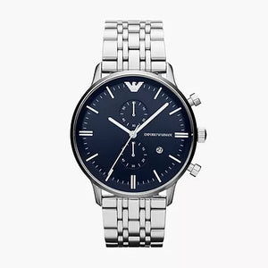 Emporio Armani Men's Two-Hand Stainless Steel Watch - AR1648 - KRISHNA WATCH COMPANY