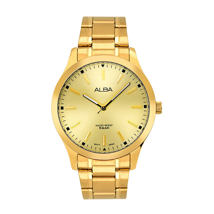 Alba Gold Metallic Strap Watch ARX018X1