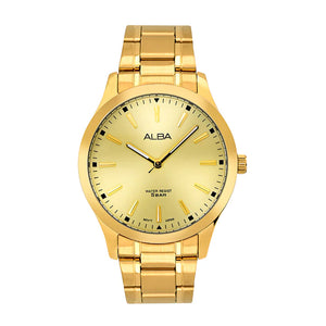 Alba Gold Metallic Strap Watch ARX018X1 - KRISHNA WATCH COMPANY