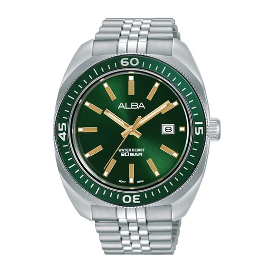ALBA Emerald Green Dial Quartz Watch AS9T77X1