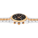 ALBA Black-Gold Dial Chronograph Watch-AT3H12X1