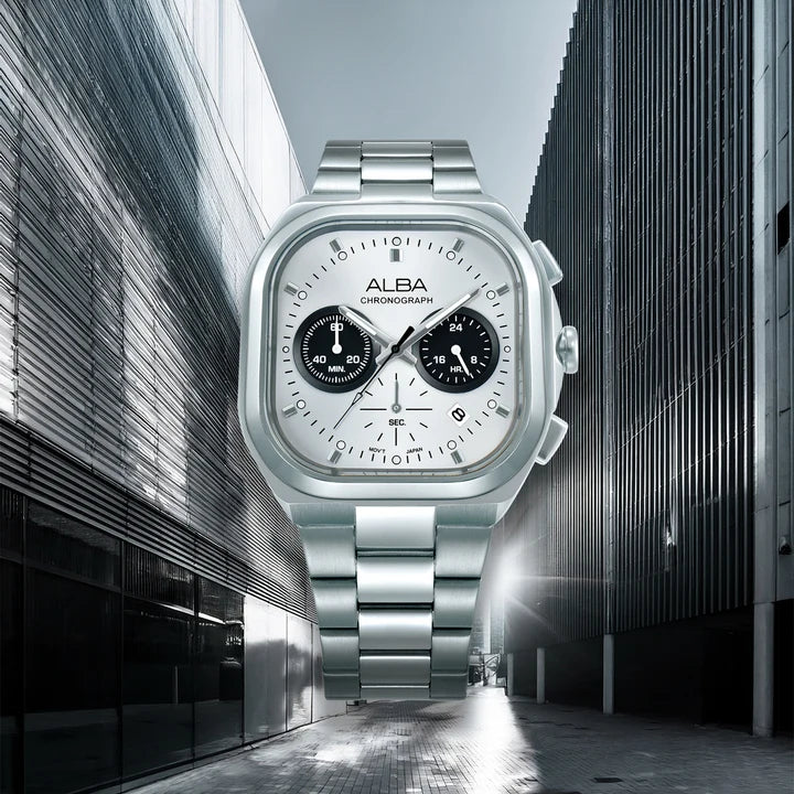 ALBA Retro Sport Emerald Chronograph Watch - AT3L07X1