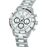 ALBA White Dial Chronograph Watch AT3L29X1