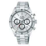 ALBA White Dial Chronograph Watch AT3L29X1