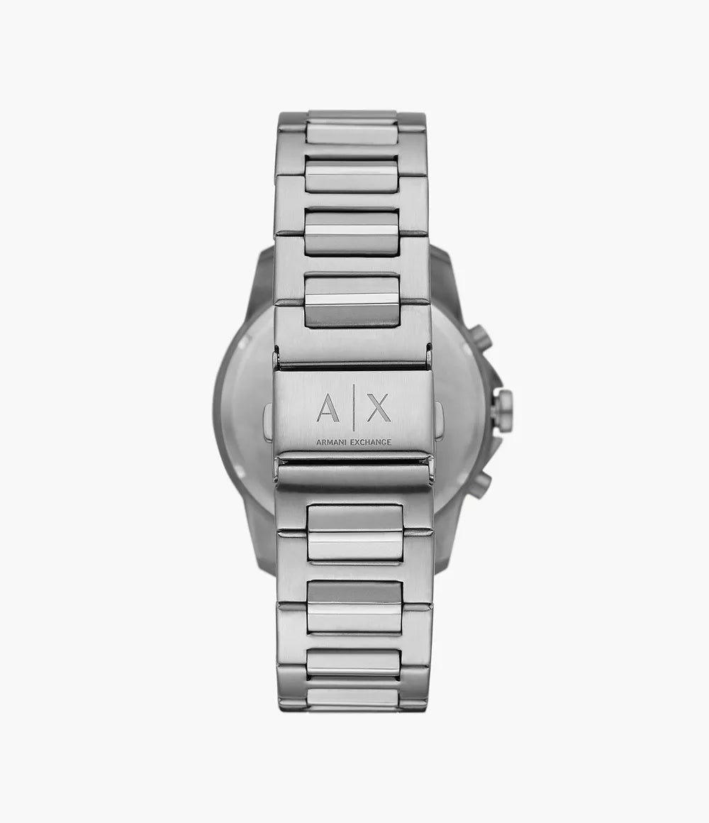 Armani exchange men's chronograph stainless steel discount watch
