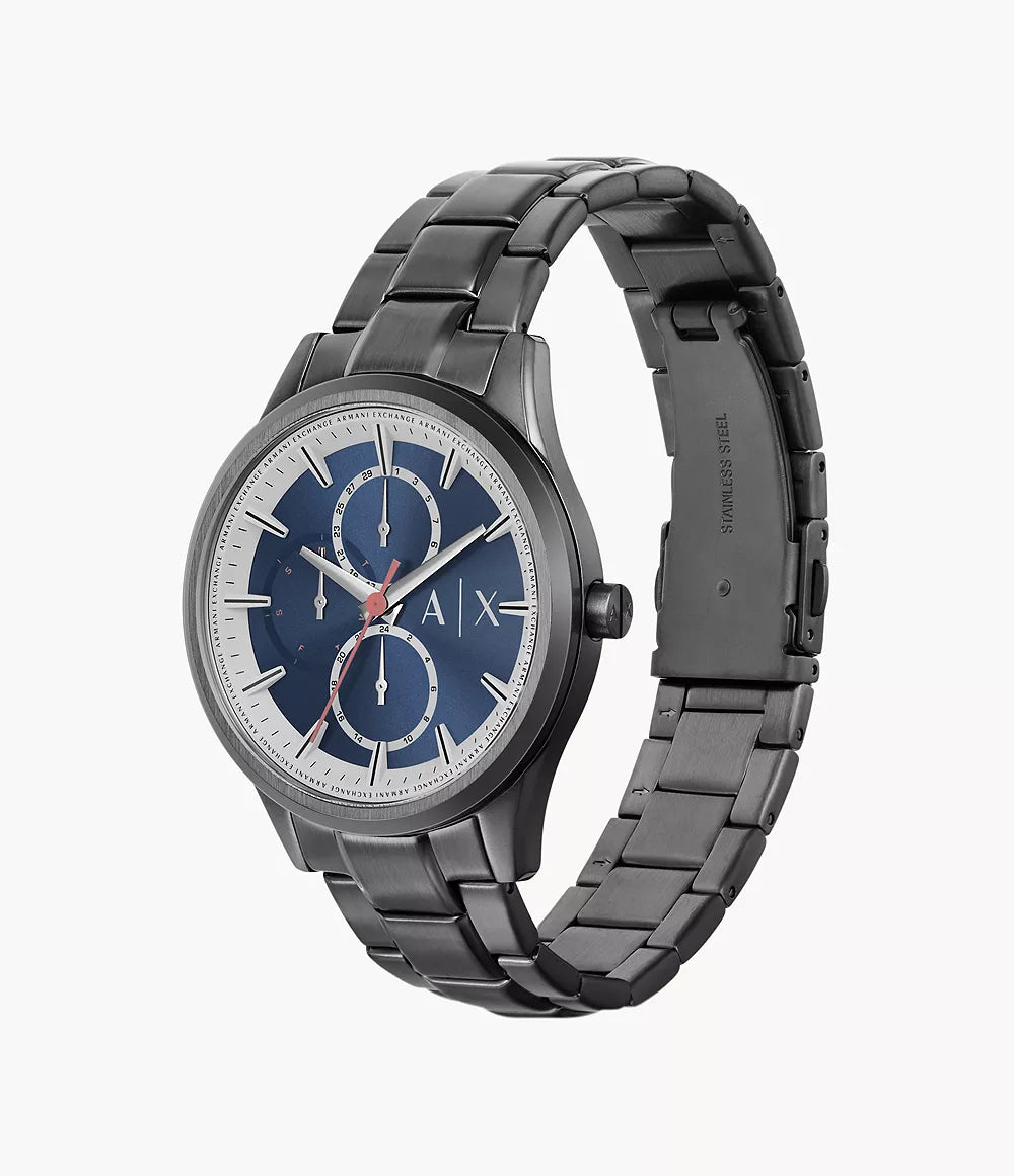 Armani Exchange Multifunction Gunmetal Stainless Steel Watch AX1871