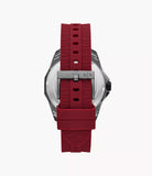 Armani Exchange Three-Hand Date Red Silicone Watch AX1953 - KRISHNA WATCH COMPANY