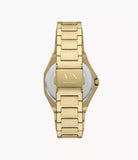 Armani Exchange Three-Hand Gold-Tone Stainless Steel Watch AX4608 - KRISHNA WATCH COMPANY