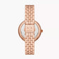 Armani Exchange Three-Hand Rose Gold-Tone Stainless Steel Watch AX5384