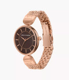 Armani Exchange Three-Hand Rose Gold-Tone Stainless Steel Watch AX5384
