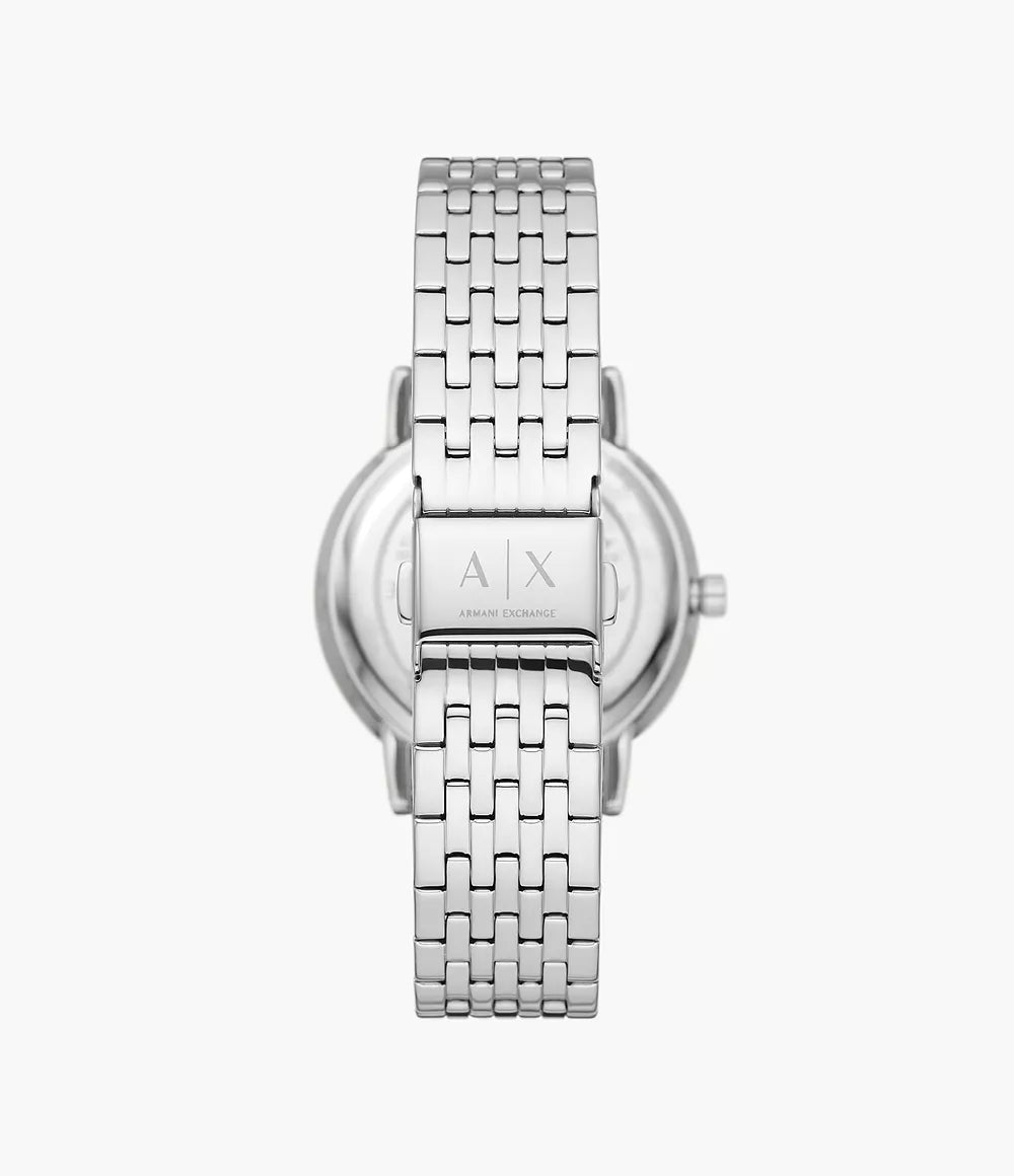Armani Exchange Three-Hand Stainless Steel Watch AX5591