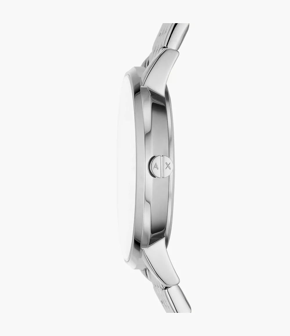 Armani Exchange Three-Hand Stainless Steel Watch AX5591