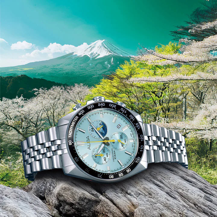 ALBA Aqua Mint Chronograph Watch Men AX7031X1 - KRISHNA WATCH COMPANY