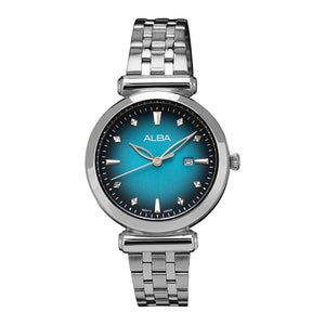 ALBA Turquoise + Black Gradation Dial-AH7CQ1X1 - KRISHNA WATCH COMPANY