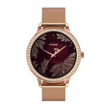 Noise Diva Araya Smartwatch for Women with AMOLED Display (850 Nits), 60 Precision-Set Crystals, Cycle Tracking, Skin Temperature, SOS with Live Location, 100+ Watch Faces - Iconic Rose Gold