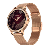 Noise Diva Araya Smartwatch for Women with AMOLED Display (850 Nits), 60 Precision-Set Crystals, Cycle Tracking, Skin Temperature, SOS with Live Location, 100+ Watch Faces - Iconic Rose Gold
