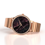 Noise Diva Araya Smartwatch for Women with AMOLED Display (850 Nits), 60 Precision-Set Crystals, Cycle Tracking, Skin Temperature, SOS with Live Location, 100+ Watch Faces - Iconic Rose Gold