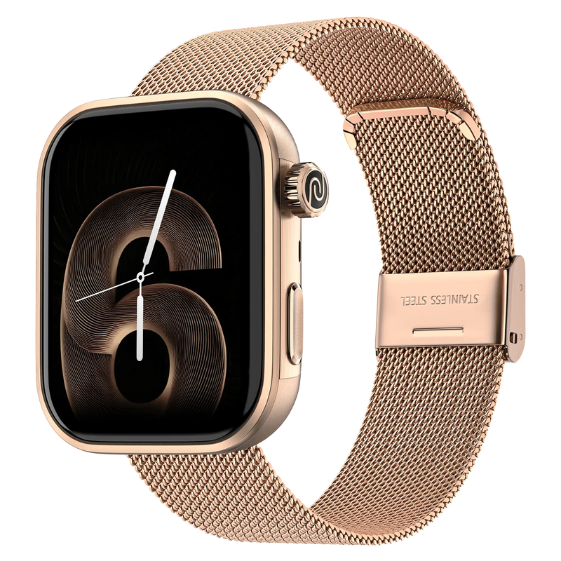 Noise Pro 6 Smart Watch:Intelligent AI, Endless AI Watch Faces, AI Companion, 1.85” AMOLED, EN2 Processor, Nebula UI 2.0, Emergency SOS, Compatible with iOS & Android(Rose-Gold Link)