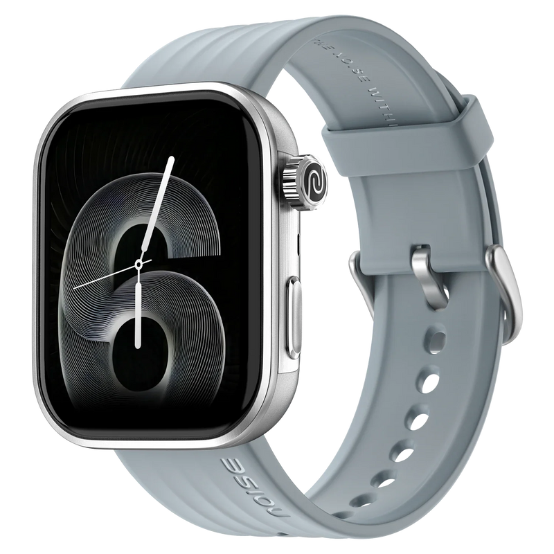 Noise Pro 6 Smart Watch:Intelligent AI, Endless AI Watch Faces, AI Companion, 1.85” AMOLED, EN2 Processor, Nebula UI 2.0, Emergency SOS, Compatible with iOS & Android(Ice Blue)
