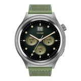 NoiseFit Halo Limited Edition 1.43" AMOLED Display, Bluetooth Calling Round Dial Smart Watch, Premium Metallic Build, Always on Display, Smart Gesture Control, 100 Sports Modes (Jade Alloy)