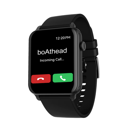BOAT WAVE VOICE SMART WATCH CHARCOAL BLACK