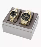 Fossil Modern Courier Chronograph Watch Set for Couples BQ2400SET - KRISHNA WATCH COMPANY