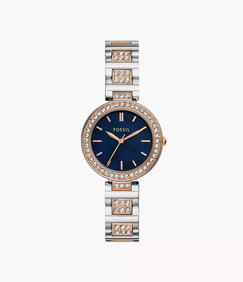 Karli Three-Hand Two-Tone Stainless Steel Watch BQ3952 - KRISHNA WATCH COMPANY
