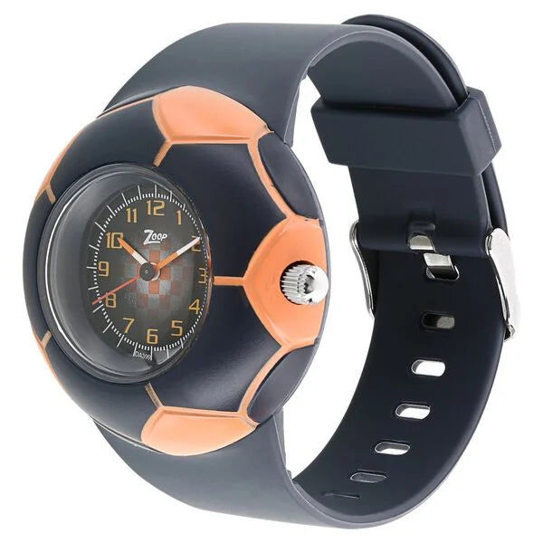 Zoop Analog Football Watch with Black Dial & Black Strap for Boys Kids, from House of Titan nvc3008pp02