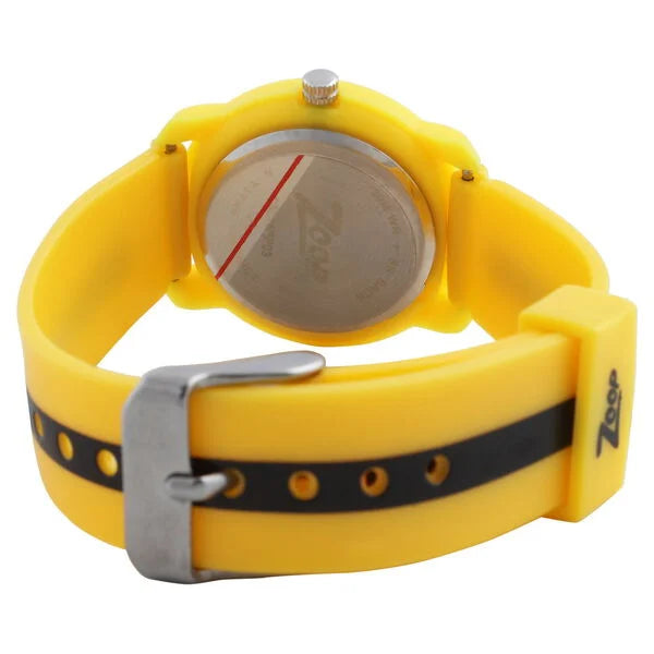 Zoop By Titan Quartz Analog Yellow Dial PU Strap Watch for Kids 3025pp03 - KRISHNA WATCH COMPANY