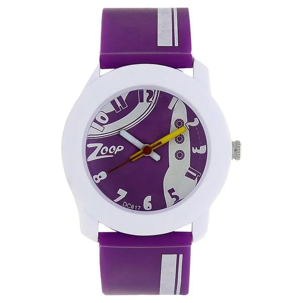 Zoop By Titan Quartz Analog Purple Dial Plastic Strap Watch for Kids 3025pp25