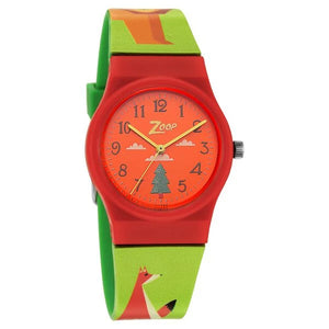 Zoop By Titan Quartz Analog Red Dial Plastic Strap Watch for Kids 3028pp12w - KRISHNA WATCH COMPANY