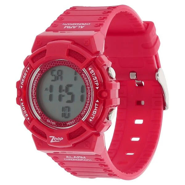 Zoop Digital Watch with Digital Dial & Red Strap for Boys Kids, from House of Titan nvc4040pp01