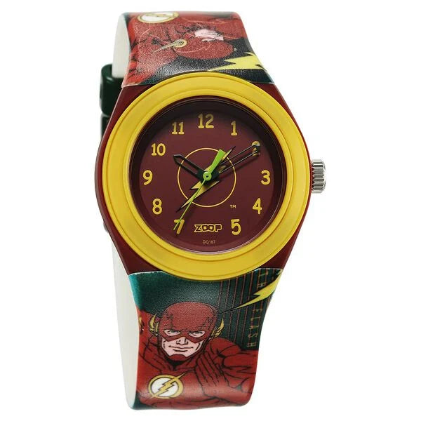 Zoop Justice League Flash Analog Watch c4048pp55