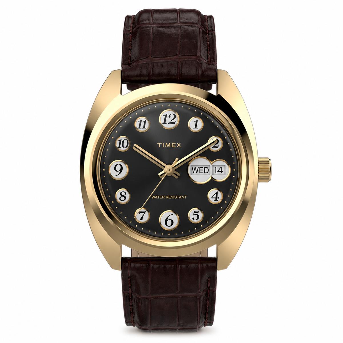 Timex 1976 Rotary Phone Dial Reissue 37mm Leather Strap Watch – TW2Y82100UJ