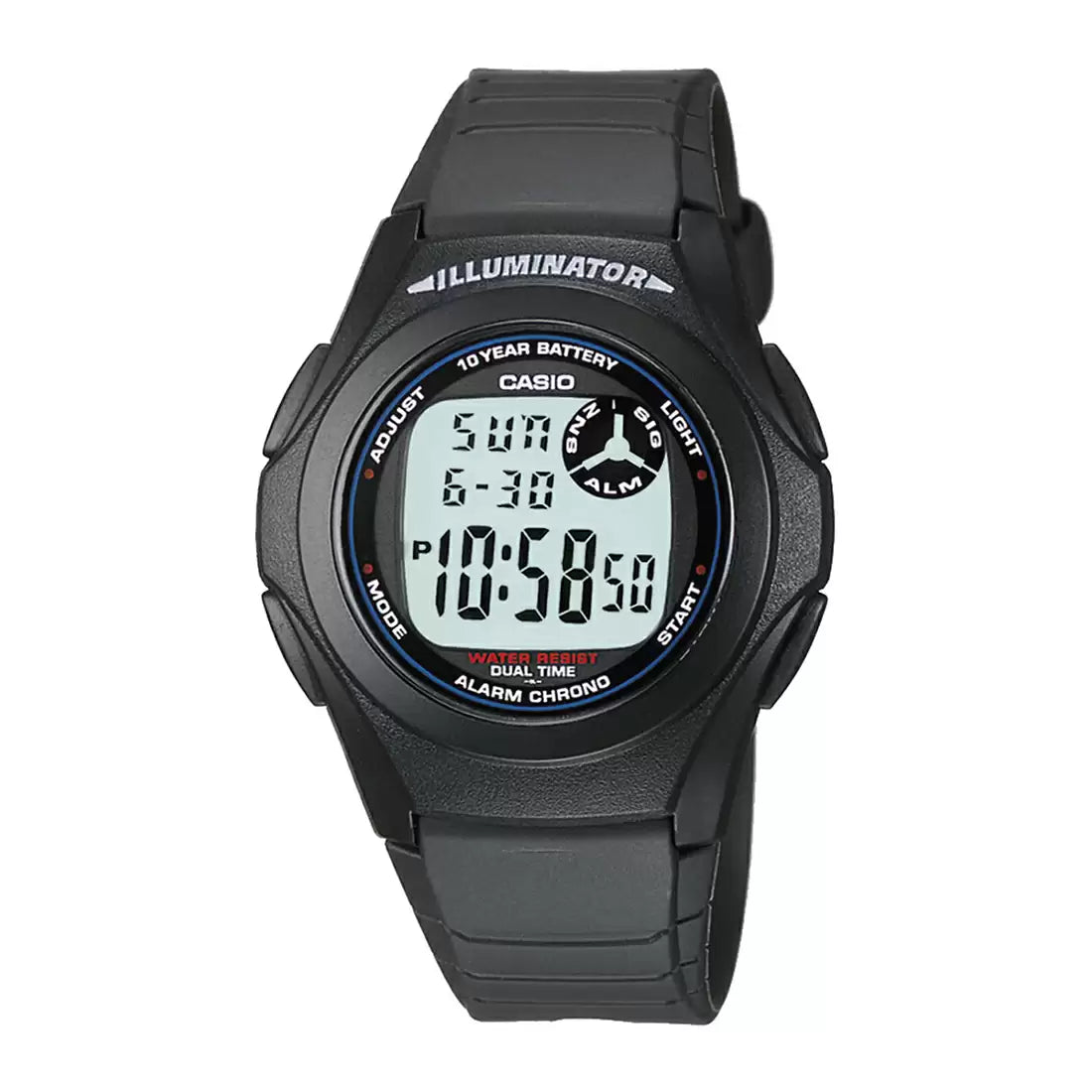CASIO Youth Black Digital - Unisex Watch F-200W-1AUDF - D027