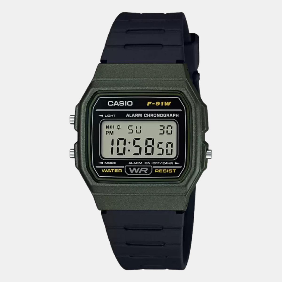 CASIO Youth F91WM - 3ADF - D248 Green Digital - Unisex Watch