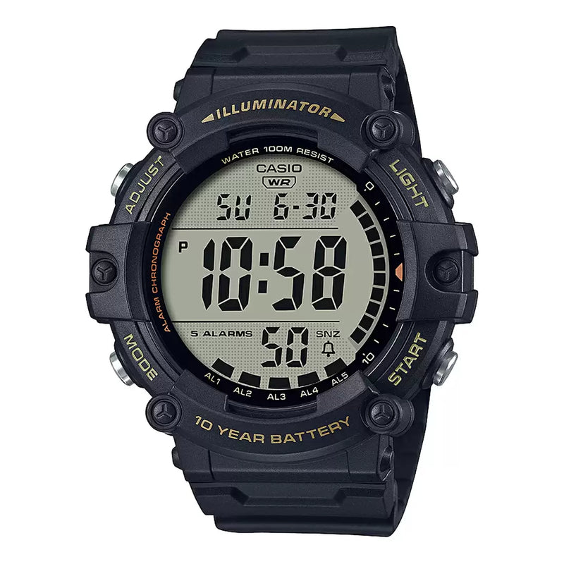 CASIO YOUTH AE-1500WHX-1AVDF - D275 Black Digital - Men's Watch - KRISHNA WATCH COMPANY