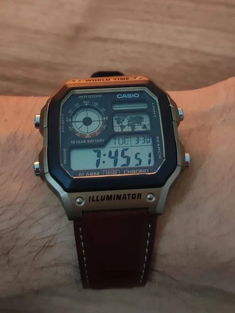 CASIO D383 CASIO YOUTH AE1200WHL-5AVDF Digital Watch (Unisex)