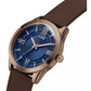 GUESS Mens Brown Tone Analog Watch GW0894G3
