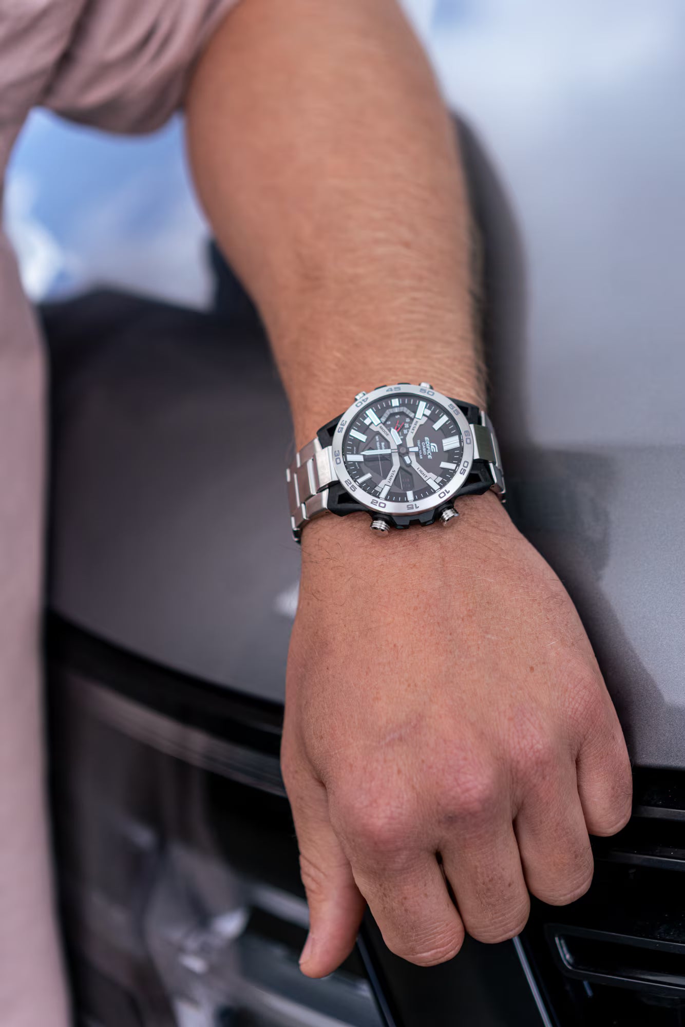 CASIO Edifice Solar Powered Men's Watch  - ECB2000DC-1ADF - ED565